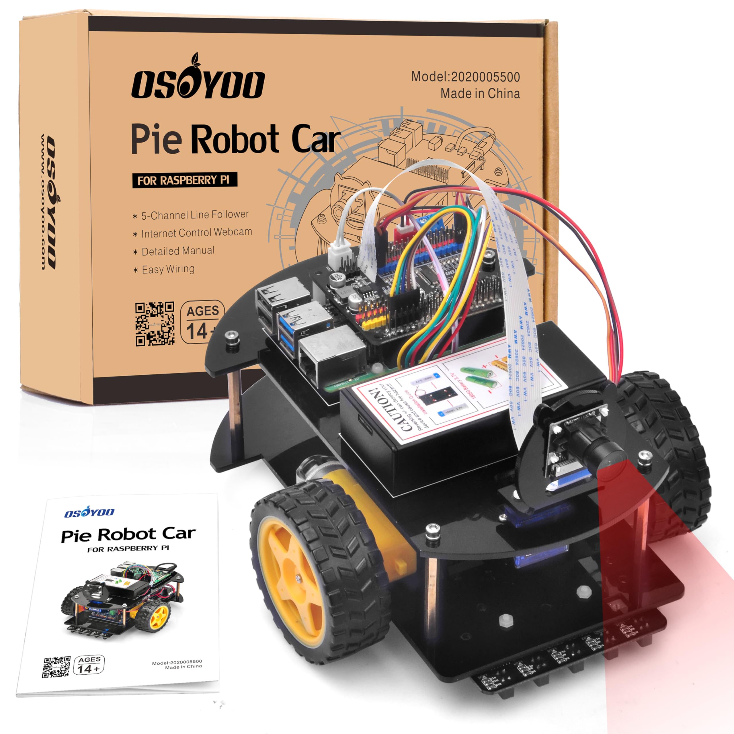 Amazon | OSOYOO ロボットカー キット スマートカー Raspberry Pi 5 4